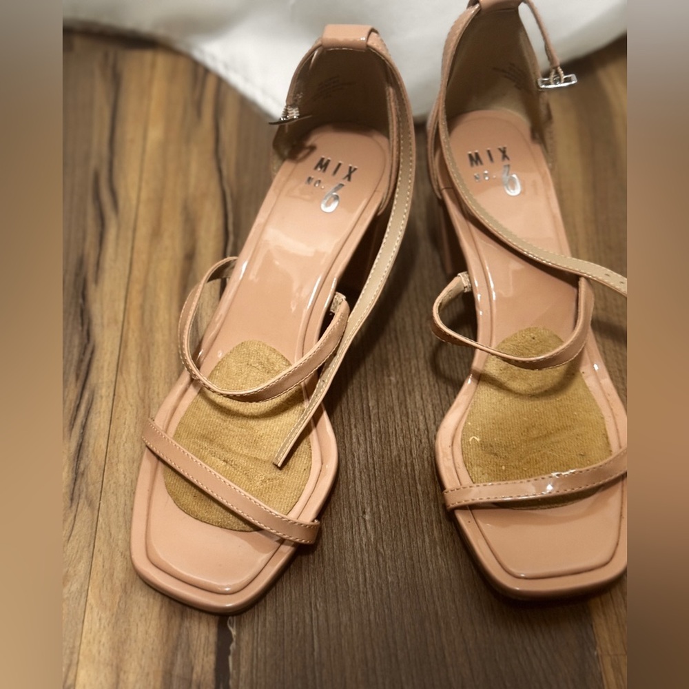 Mix No. 6 Nude Strappy Heels